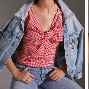 Eva Franco gingham bow top